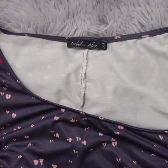 Brand New long sleeve polyester dress with very pretty design size 2XL - Picture 2 of 2